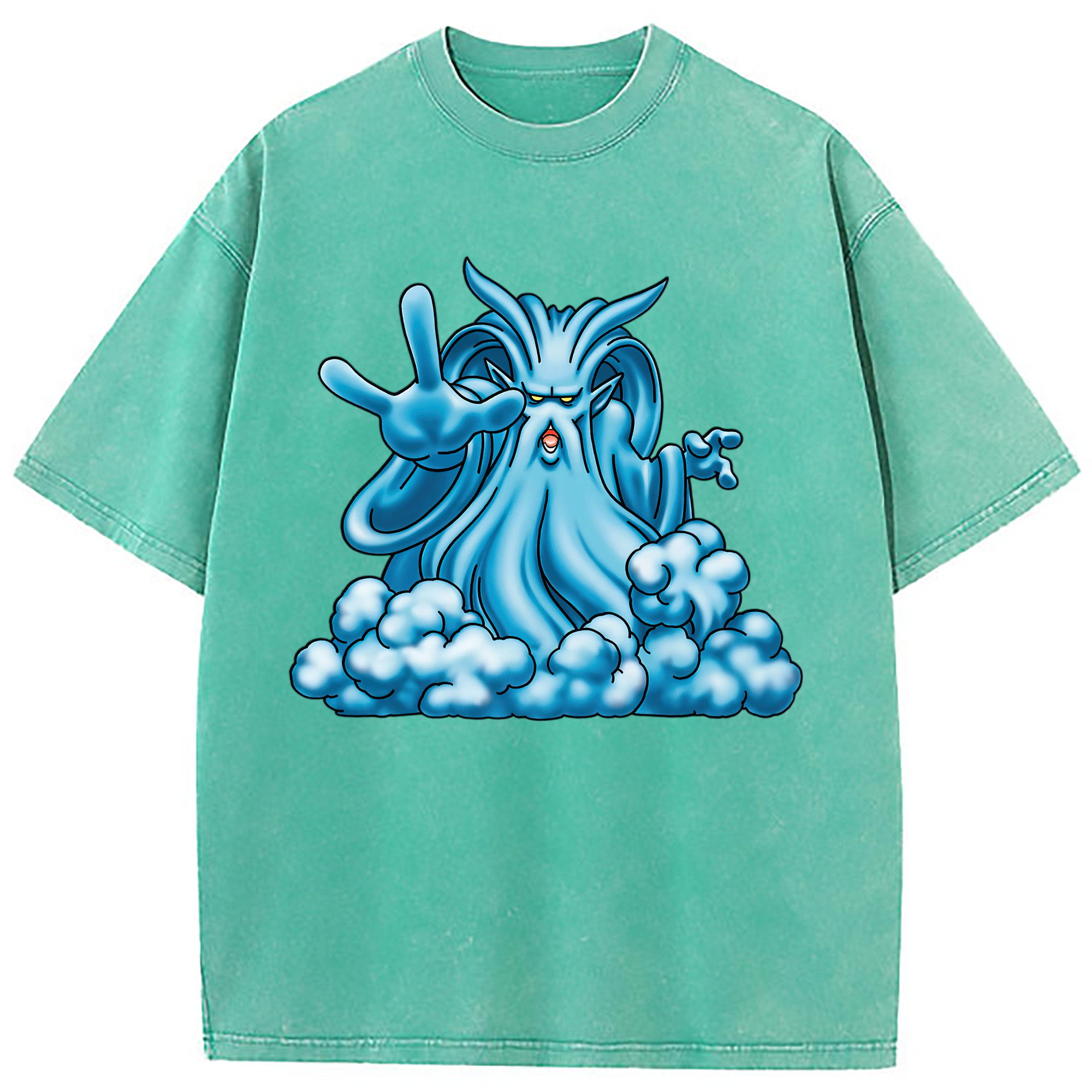 （画像用） ドラゴンクエスト Doragon Kuesuto Dragon Quest 綿100% ヴィンテージ風 半袖Tシャツ（フロントプリント）